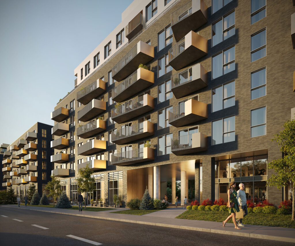 Perspective du projet boulevard Saint-Martin – Harmonie entre design urbain et nature environnante parc Bois-de-Boulogne